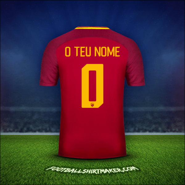 Camisola AS Roma 2017/18 -  o teu nome - 0