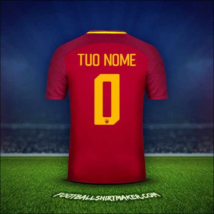 Maglia AS Roma 2017/18 -  tuo nome - 0