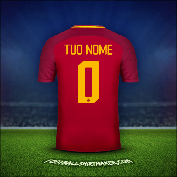 Maglia AS Roma 2017/18 -  tuo nome - 0