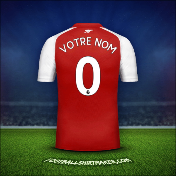 Maillot Arsenal 2017/18 -  votre nom - 0