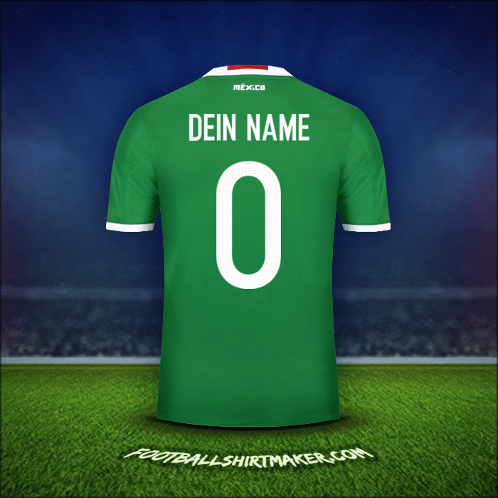 Trikot Mexiko 2016 -  dein name - 0