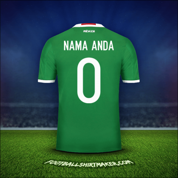 Jersey Meksiko 2016 -  nama anda - 0
