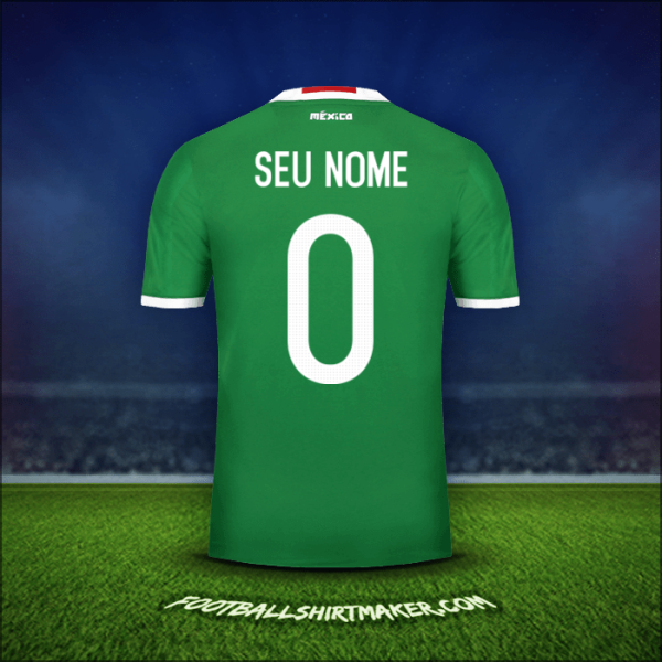 Camisa México 2016 -  seu nome - 0