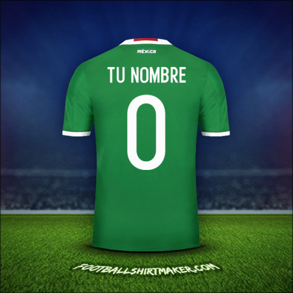 Camiseta Mexico 2016 -  tu nombre - 0