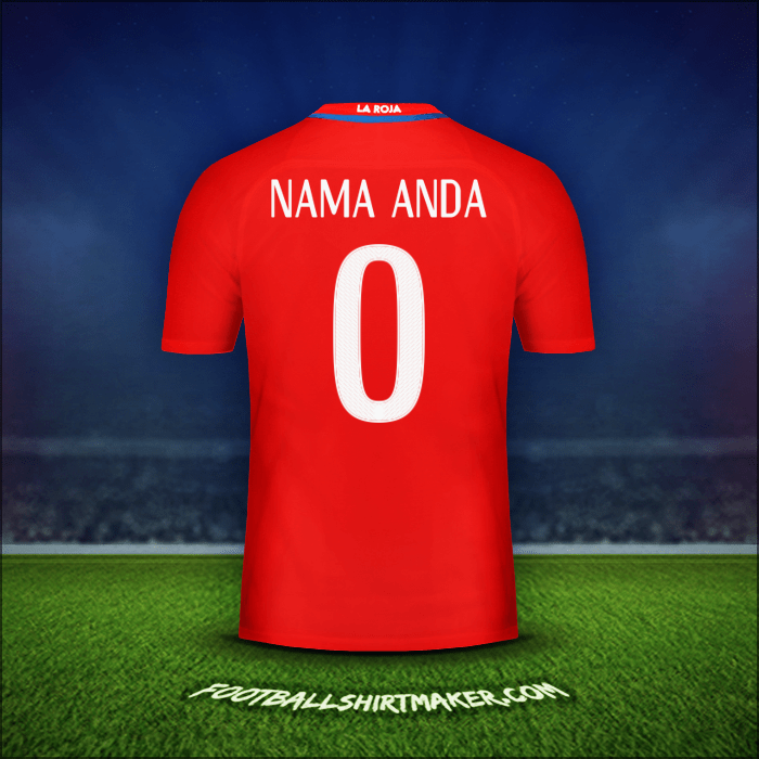 Jersey Cile 2016 -  nama anda - 0