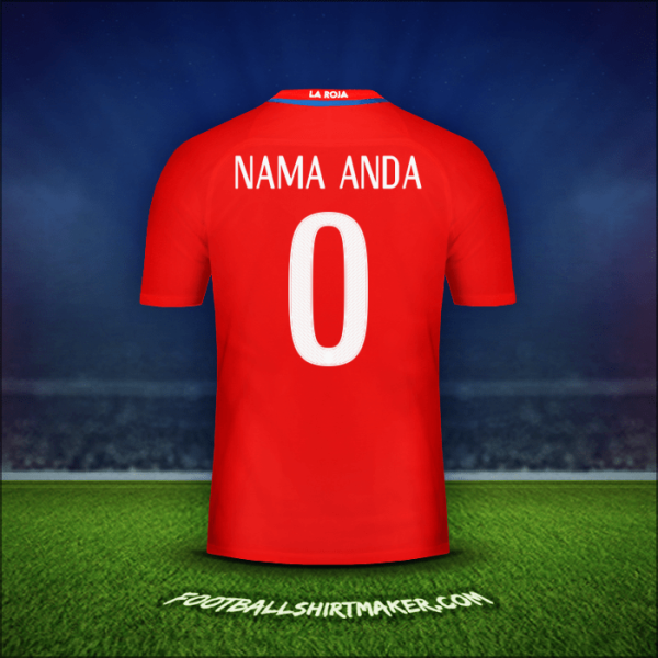 Jersey Cile 2016 -  nama anda - 0