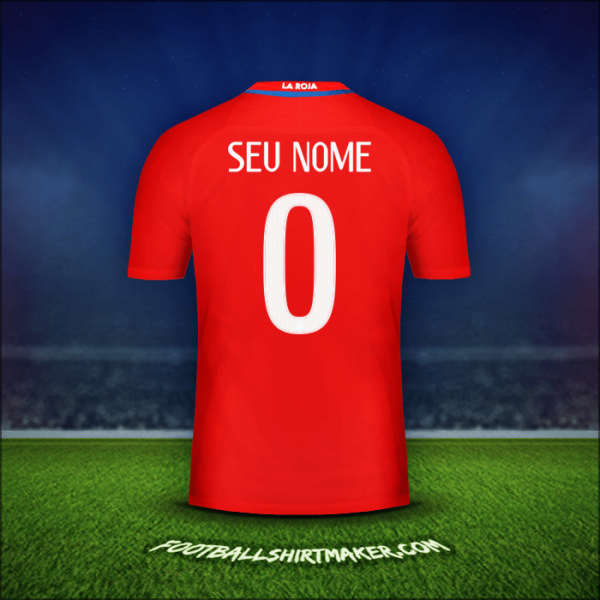 Camisa Chile 2016 -  seu nome - 0