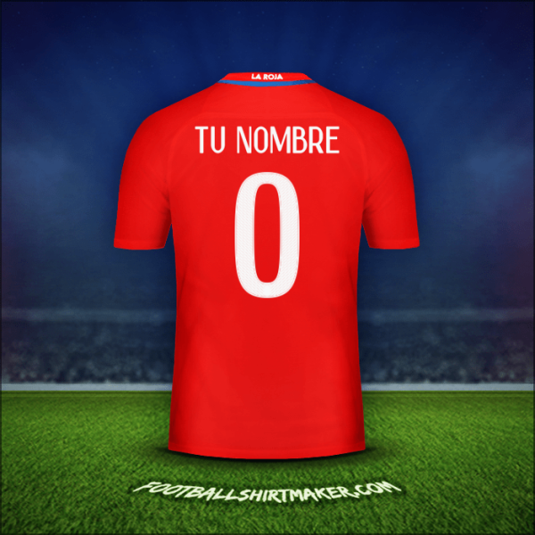Jersey Chile 2016 -  tu nombre - 0