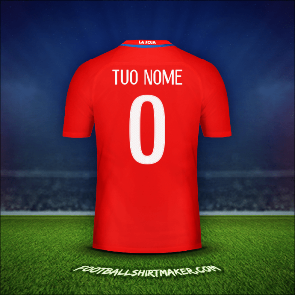 Maglia Cile 2016 -  tuo nome - 0