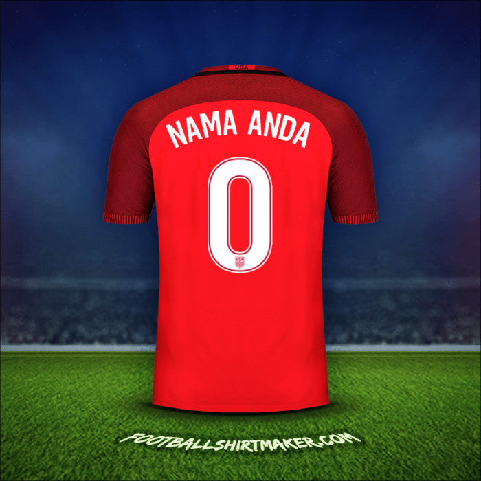 Jersey Amerika Serikat 2017 Ketiga -  nama anda - 0