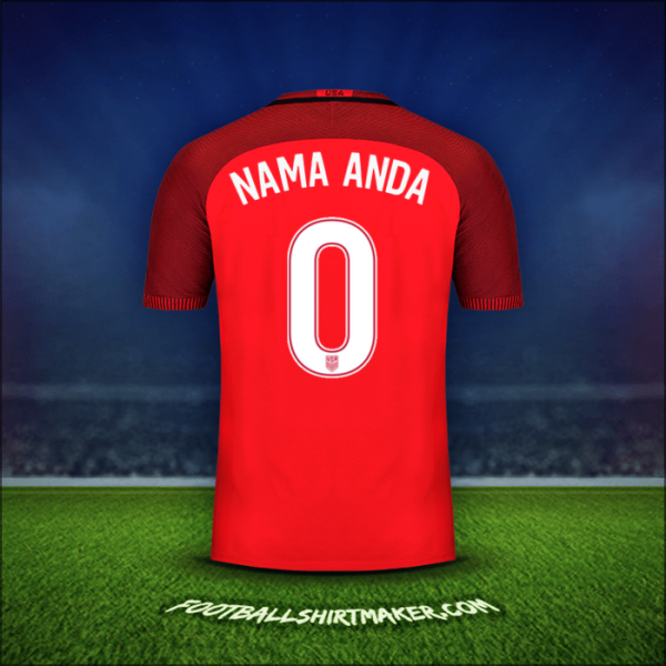 Jersey Amerika Serikat 2017 Ketiga -  nama anda - 0