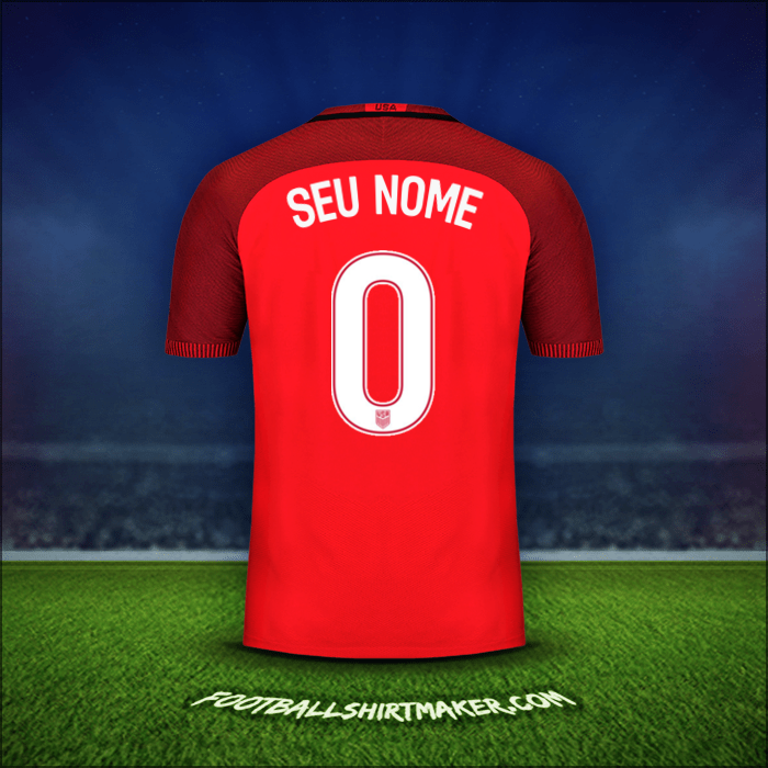 Camisa Estados Unidos 2017 Terceira -  seu nome - 0