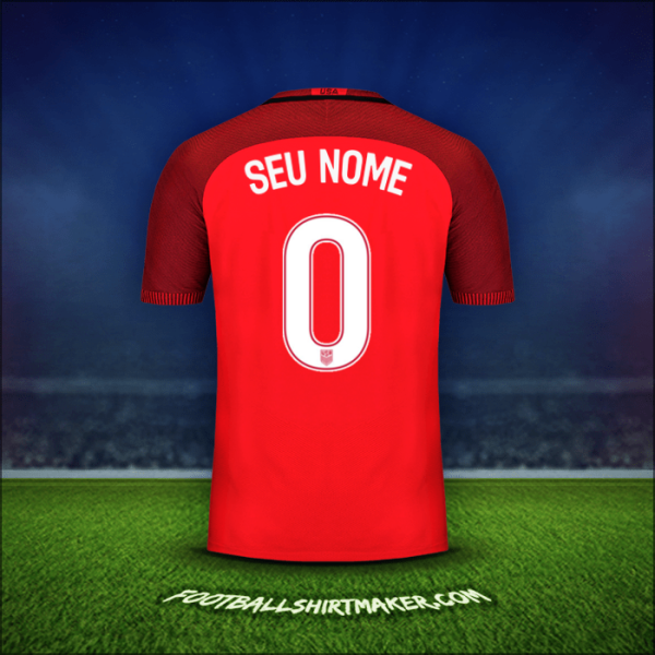 Camisa Estados Unidos 2017 Terceira -  seu nome - 0