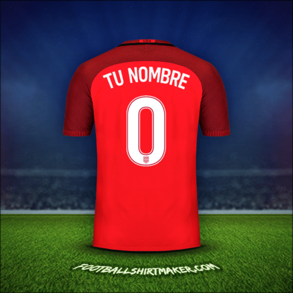 Jersey Estados Unidos 2017 Tercera -  tu nombre - 0