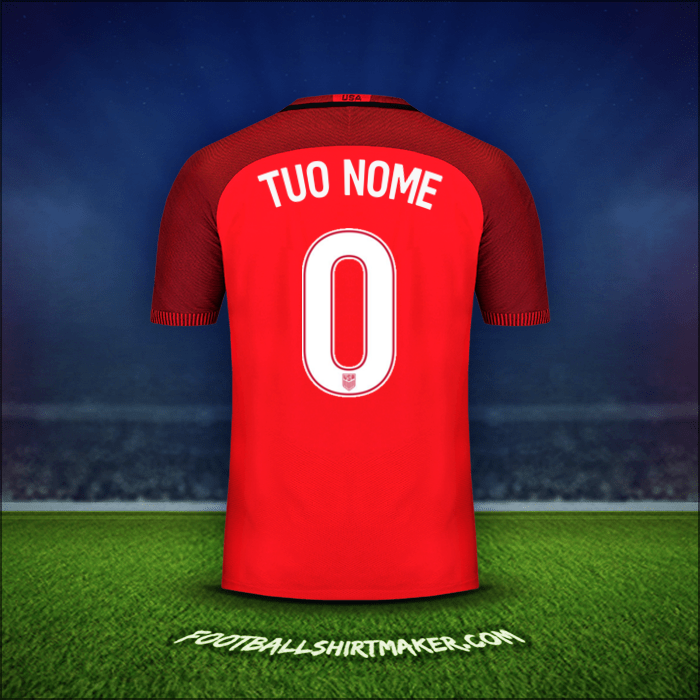 Maglia Stati Uniti 2017 Terza -  tuo nome - 0