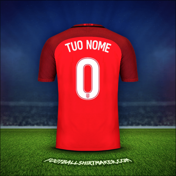 Maglia Stati Uniti 2017 Terza -  tuo nome - 0