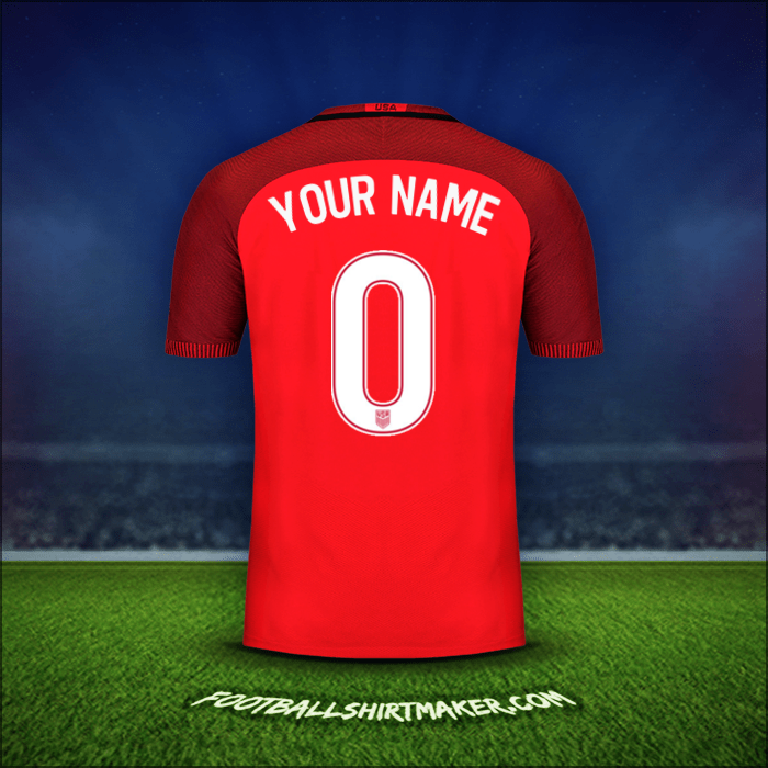 Jersey United States 2017 Third -  your name - 0
