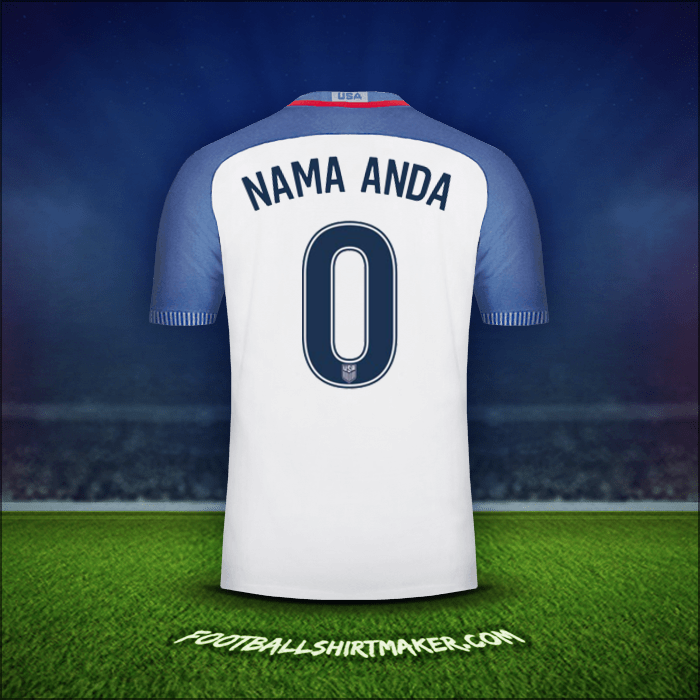 Jersey Amerika Serikat 2016/17 -  nama anda - 0