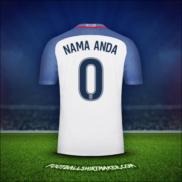 Jersey Amerika Serikat 2016/17 -  nama anda - 0