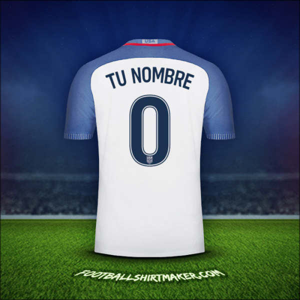 Jersey Estados Unidos 2016/17 -  tu nombre - 0