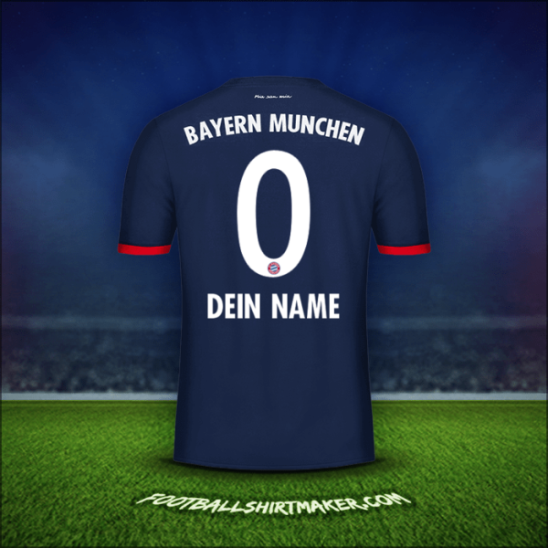 Trikot FC Bayern Munchen 2017/18 Auswärts -  dein name - 0