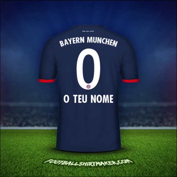 Camisola FC Bayern Munchen 2017/18 Alternativa -  o teu nome - 0