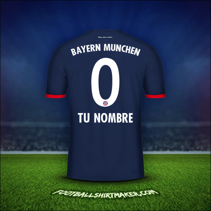 Camiseta FC Bayern Munchen 2017/18 Visita -  tu nombre - 0