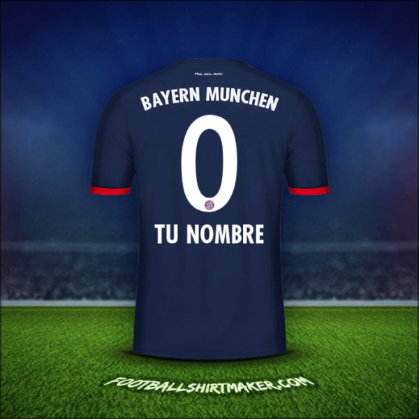 Camiseta FC Bayern Munchen 2017/18 Visita -  tu nombre - 0