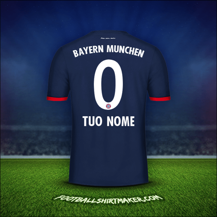 Maglia FC Bayern Munchen 2017/18 Seconda -  tuo nome - 0