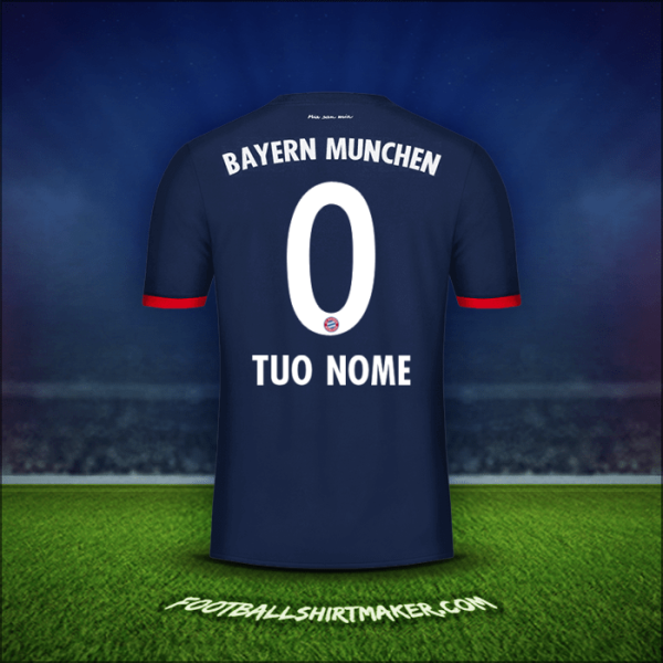 Maglia FC Bayern Munchen 2017/18 Seconda -  tuo nome - 0
