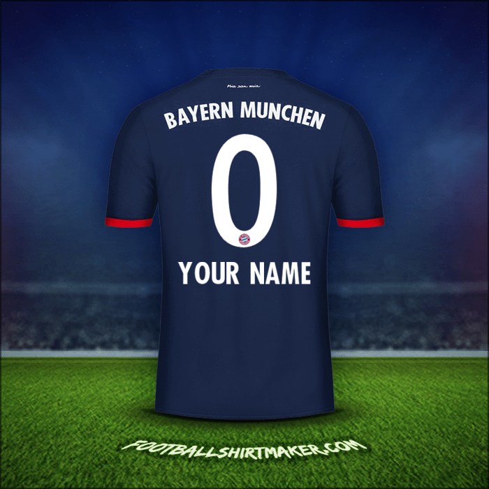 Shirt FC Bayern Munchen 2017/18 Away -  your name - 0