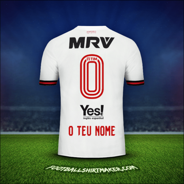 Camisola Flamengo 2017/18 Alternativa -  o teu nome - 0