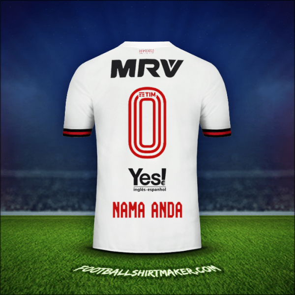Jersey Flamengo 2017/18 Alternatif -  nama anda - 0