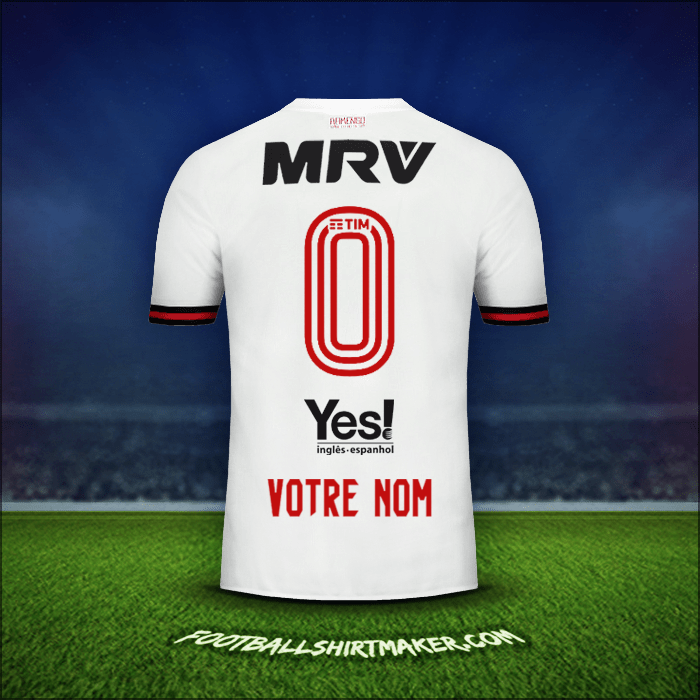 Maillot Flamengo 2017/18 Extérieur -  votre nom - 0