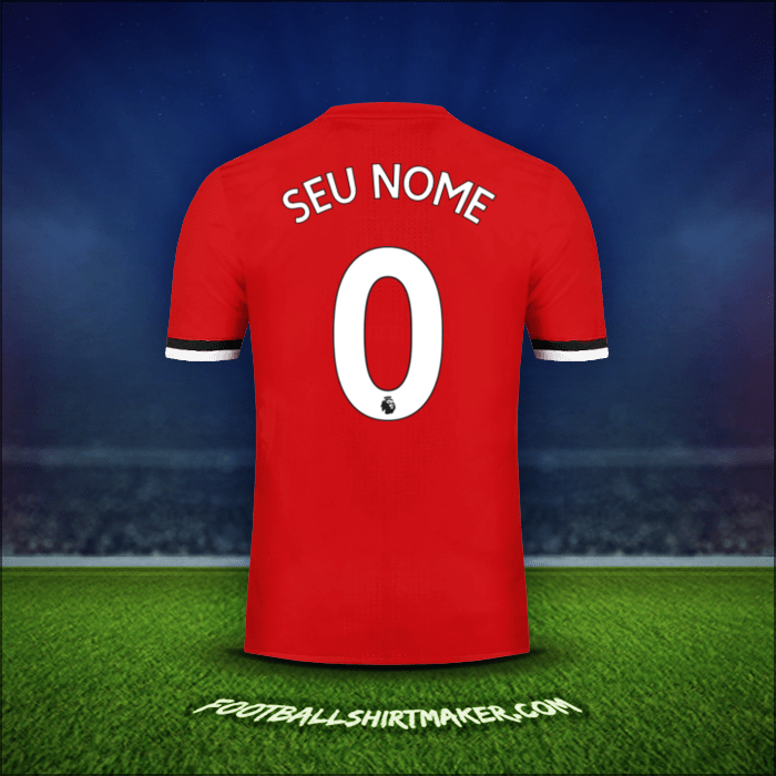 Camisa Manchester United 2017/18 -  seu nome - 0