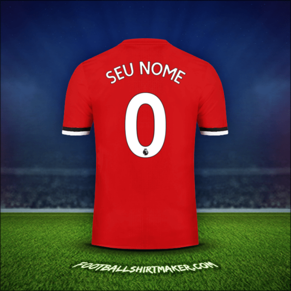 Camisa Manchester United 2017/18 -  seu nome - 0