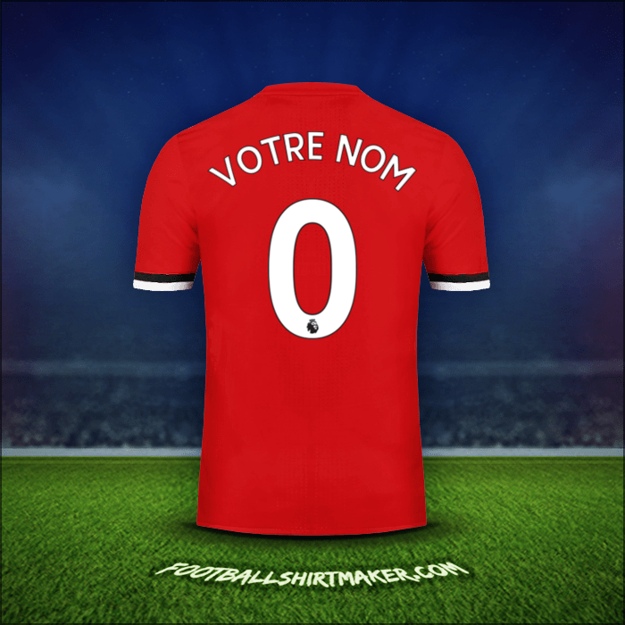 Maillot Manchester United 2017/18 -  votre nom - 0