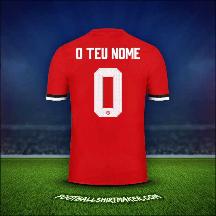 Camisola Manchester United Cup 2017/18 -  o teu nome - 0