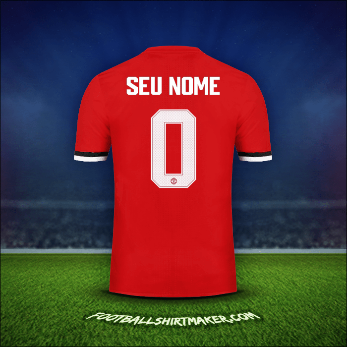 Camisa Manchester United Cup 2017/18 -  seu nome - 0