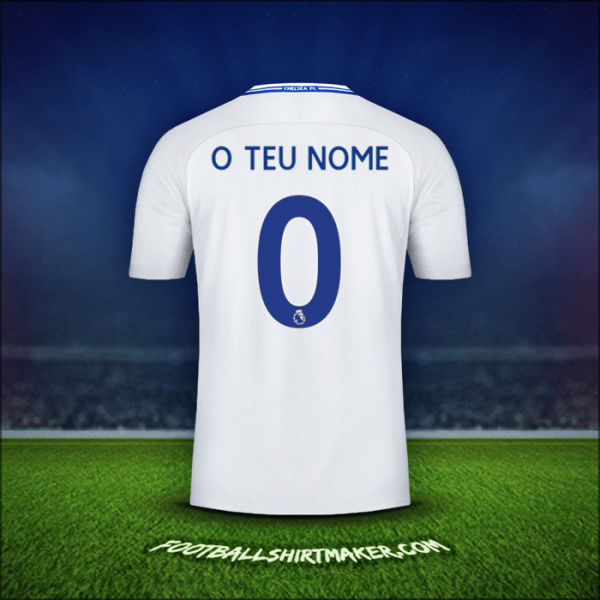 Camisola Chelsea 2017/18 Alternativa -  o teu nome - 0