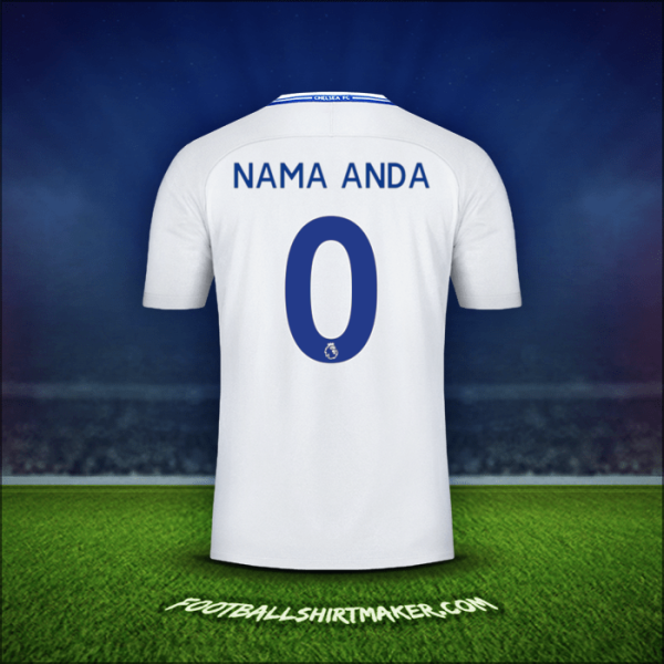 Jersey Chelsea 2017/18 Alternatif -  nama anda - 0