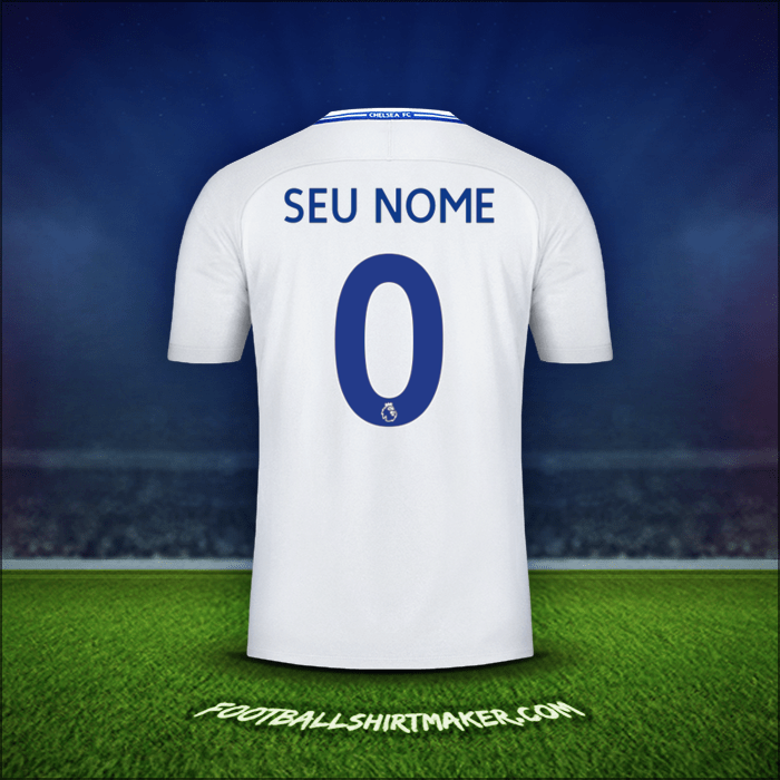Camisa Chelsea 2017/18 Alternativa -  seu nome - 0