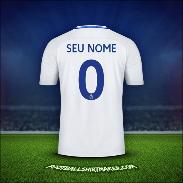 Camisa Chelsea 2017/18 Alternativa -  seu nome - 0