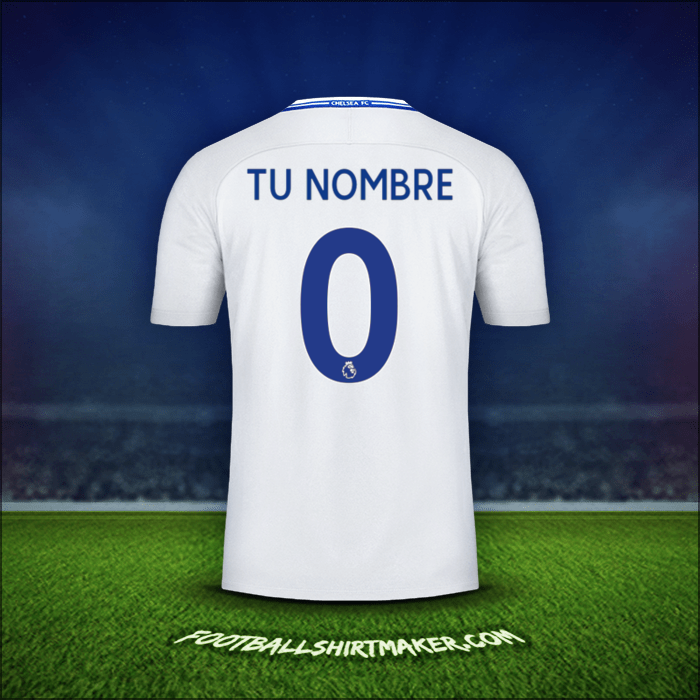 Camiseta Chelsea 2017/18 Visita -  tu nombre - 0