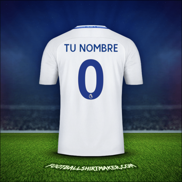 Camiseta Chelsea 2017/18 Visita -  tu nombre - 0