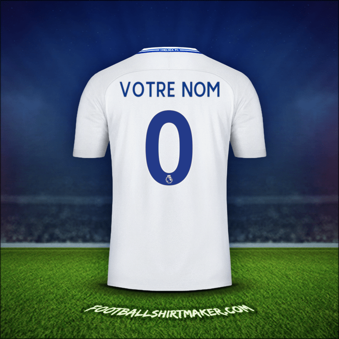 Maillot Chelsea 2017/18 Extérieur -  votre nom - 0