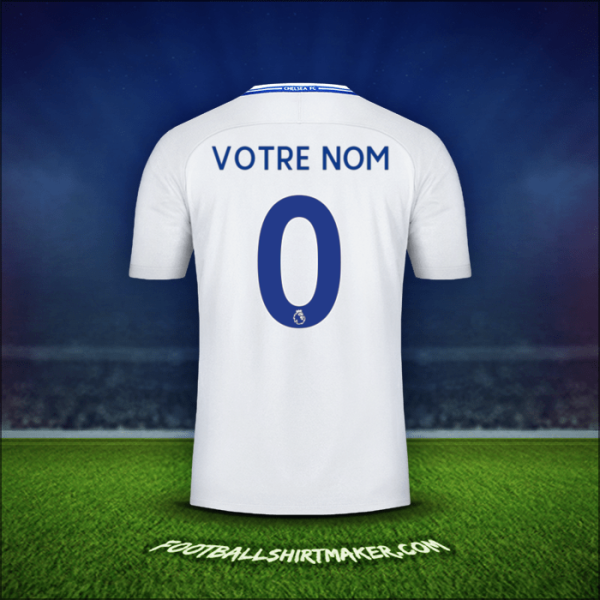 Maillot Chelsea 2017/18 Extérieur -  votre nom - 0