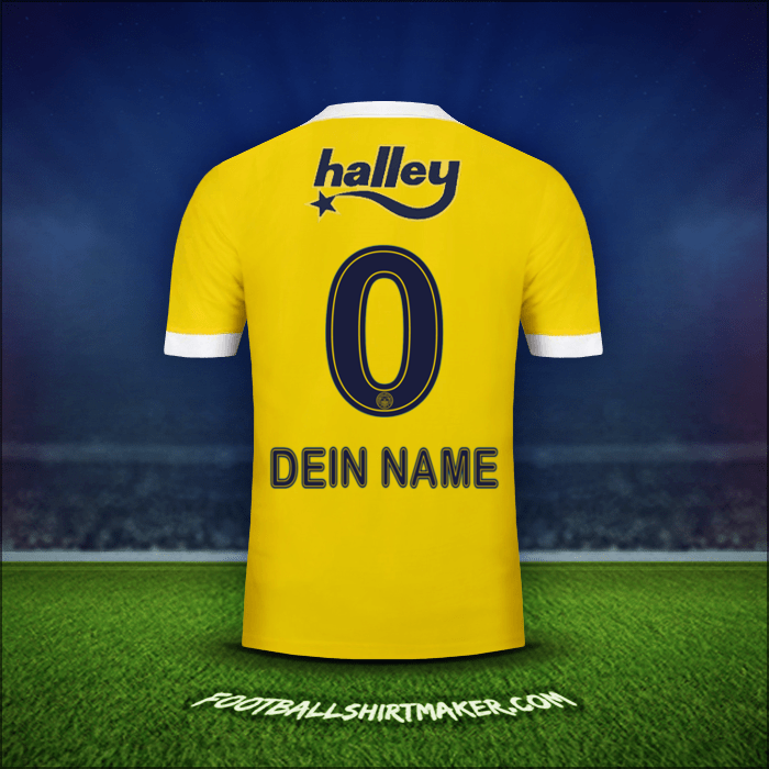 Trikot Fenerbahce SK 2017/18 Auswärts -  dein name - 0