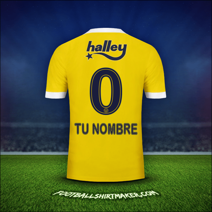 Jersey Fenerbahce SK 2017/18 Visita -  tu nombre - 0