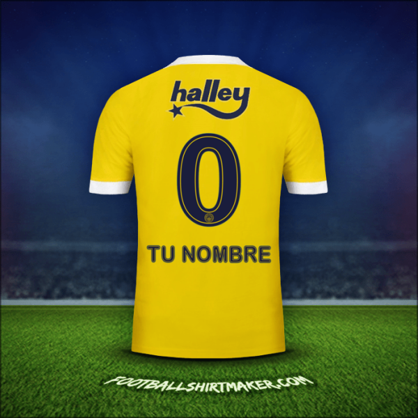 Camiseta Fenerbahce SK 2017/18 Visita -  tu nombre - 0